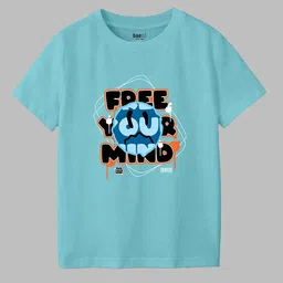 BAESD Boys Typography 2 Printed Applique T-shirt image 3