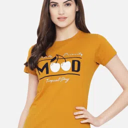 Fabflee Pack Of 3 Printed Round Neck Cotton T-shirts image 3