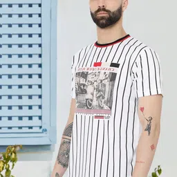 AXMANN Graphic Printed Round Neck Cotton Casual T-shirt image 2