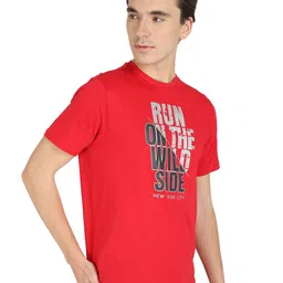 PROTEENS Men Red Cotton Typography Printed T-shirt image 5