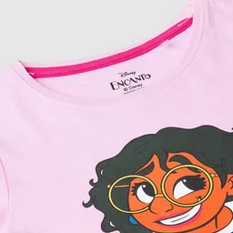 max Girls Graphic Printed Round Neck Cotton T-shirt image 4