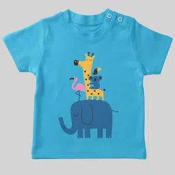 Mojua Kids Set Of 2 Graphic Printed Bio Finish Cotton T-shirt image 2