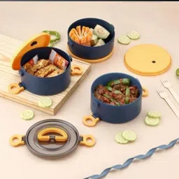 outfithood Lunch Box Plastic Food Container" 3 Containers Lunch Box image 2