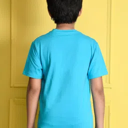 NUSYL Boys Blue Printed T-shirt image 2