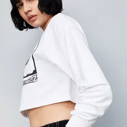 max Dragon Ball Z Printed Cotton Crop Sweatshirt image 2