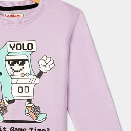 R&B Boys Printed Round Neck Cotton Sweatshirt image 3