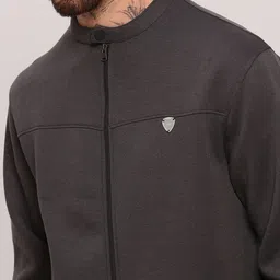 SHOWOFF Men Mandarin Collar Long Sleeves Sweatshirt image 5