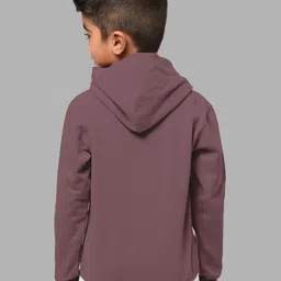 HELLCAT Boys Set Of 2 Blue & Taupe Printed Hooded Sweatshirt image 5