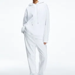 COLOR CAPITAL Drop Shoulder Sleeves Hooded Oversized Sweatshirt image 2