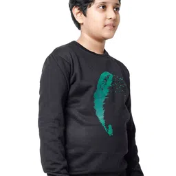 IndiWeaves Boys Pack Of 2 Printed Fleece Pullover Sweatshirt image 2