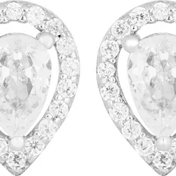 zarkan Water Drop For Women Zircon Sterling Silver Earring Set-picture-20