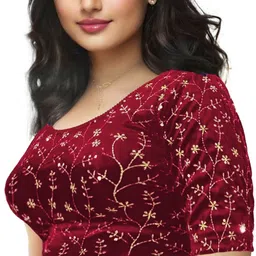pu fashion Round Neck Women Blouse-picture-28