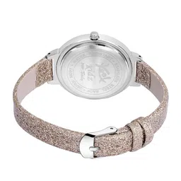 Kool Kidz Kids Multicoloured Printed Dial & Gold Toned Leather Straps Analogue Watch image 4