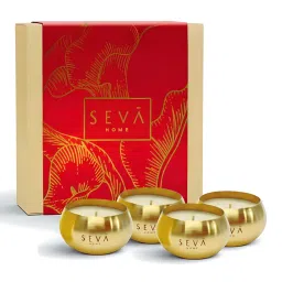 SEVA HOME Gold The Keepsake Heirloom Scented Candles - Gift Set (Pack of 4)-picture-18