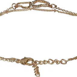 Jazz and Sizzle Gold-Plated CZ-Studded Anklet image 4