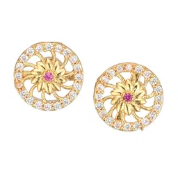 AanyaCentric Gold-Plated AD Studded Jewellery Set image 5