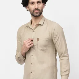 LELA Spread Collar Linen Shirt image 4