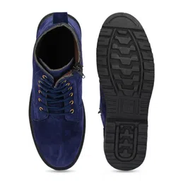 Big Fox Men Blue Solid Regular Boots image 5