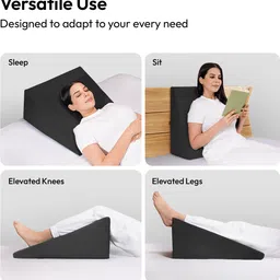 frido Wedge Plus Pillow Memory Foam Solid Orthopaedic Pillow Pack of 1 image 2