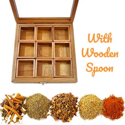 artival craft Spice Set Glass, Wooden image 5