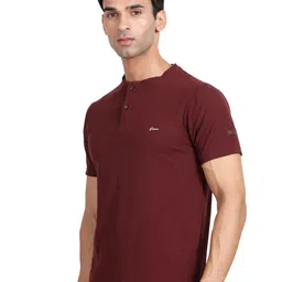 t-base Henley Neck Relaxed Fit Cotton T-shirt image 4