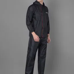 Dollar Men Adjustable Reversible Hooded Rain Jacket image 3