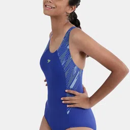 Speedo Girls Abstract Printed Swimsuit image 4