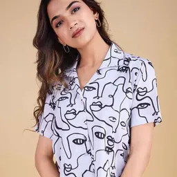 solbiza Women Regular Fit Printed Casual Shirt-picture-25