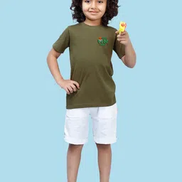 NUSYL Boys Round Neck Typography Printed T-shirt image 3