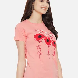 Fabflee Pack Of 3 Printed Round Neck Cotton T-shirts image 4