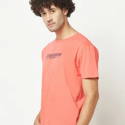Crimsoune Club Typography Printed Cotton T-shirt image 5