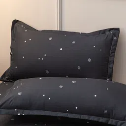 JC HOME Black & White Printed Single Bedding Set image 4