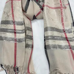 haniyah Solid Cotton Blend Men Yellow Scarf image 2