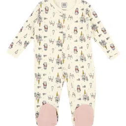 MeeMee Infants 5-Pcs Printed Pure Cotton Baby Apparel Gift Set image 2