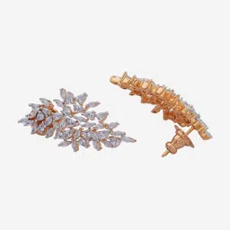 Kushal's Fashion Jewellery Rhodium-Plated CZ-Studded Jewellery Set image 3