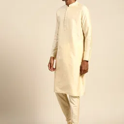 KISAH Cotton Sherwani Set image 3