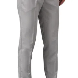 elanhood Pack of 2 Men Regular Fit Grey, Cream Cotton Blend Trousers image 4