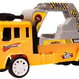 asian Excavator Construction Figure and Movable Truck Toy Friction Powered-picture-14