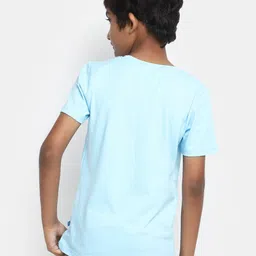 V-Mart Boys Typography Printed Cotton Casual T-shirt image 4