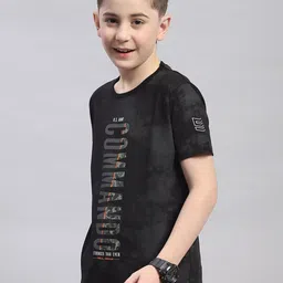 Monte Carlo Boys Round Neck Typography Printed Cotton T-shirt image 4