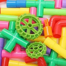 pulsbery Children's Water Pipeline Building Block Toys Assembly Plastic Insertion Puzzle image 5