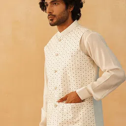 Jompers Embroidered Woven Nehru Jackets image 2