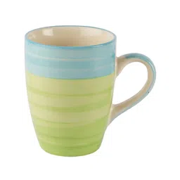 VarEesha Green & Blue 4-Pieces Printed Ceramic Mugs Set 220 ml each image 4