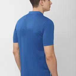 Van Heusen Men Blue Polo Collar T-shirt image 4
