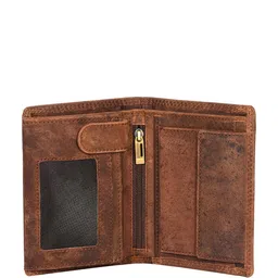 Sassora Men Animal Printed Embellished Leather Two Fold Wallet image 5