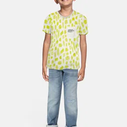 Pepe Jeans Boys Green Printed Pockets Cotton T-shirt-image-68