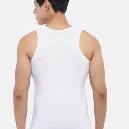 Dollar Bigboss Pack of 7 Cotton Innerwear Vests MBVE-06-R2-DERBY-WHT-PO7 image 4