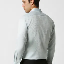 Van Heusen Self Design Textured Opaque Cotton Formal Shirt image 5