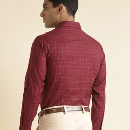 Andamen Grid Tattersall Checks Premium Cotton Formal Shirt image 3