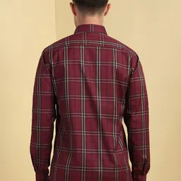 Allen Solly Men Spread Collar Tartan Checked Cotton Formal Shirt image 2